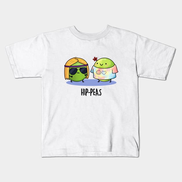 Hip-peas Funny Pea Pun Kids T-Shirt by punnybone